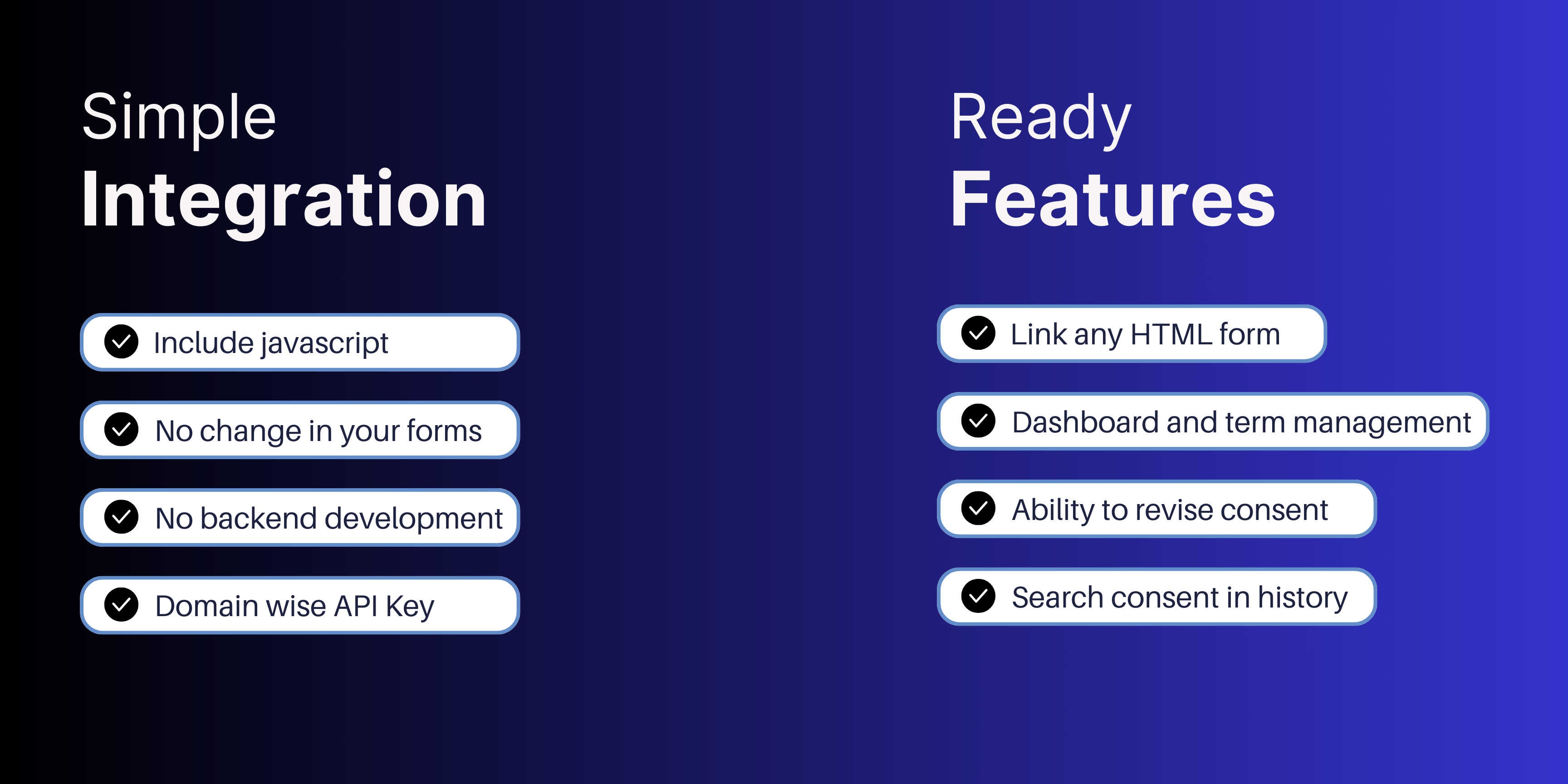 Integratabtle consent management